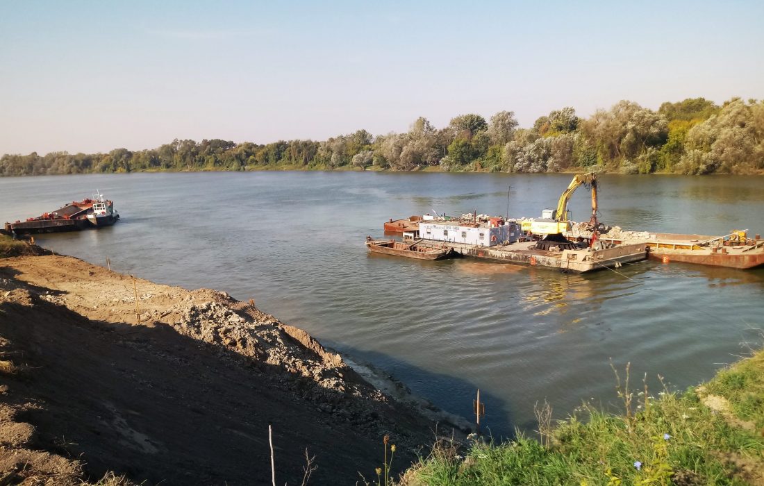 Prva faza radova na sanacije obale reke Save u zoni Gomolave pri kraju